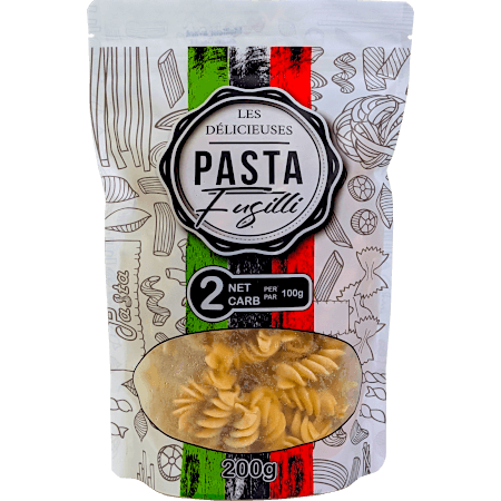 Keto-friendly Italian Style Pasta - Fusilli